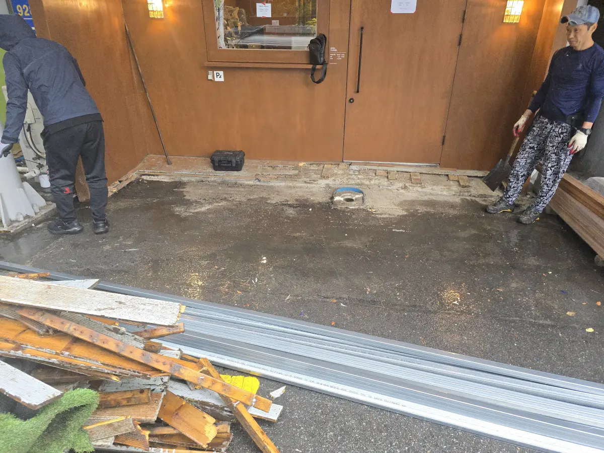 옥상 데크 시공사례