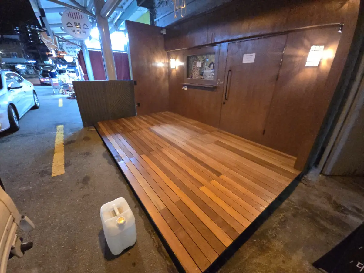 데크시공 완성